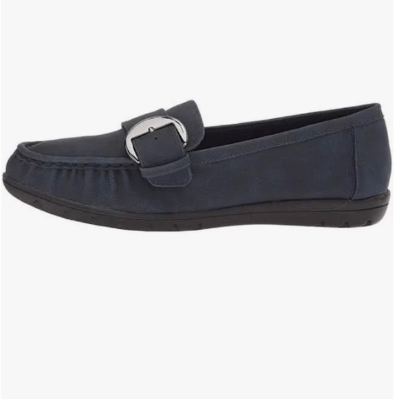 Soft styles twilight blue buckled memory foam loafers. NWOT - Picture 2 of 4